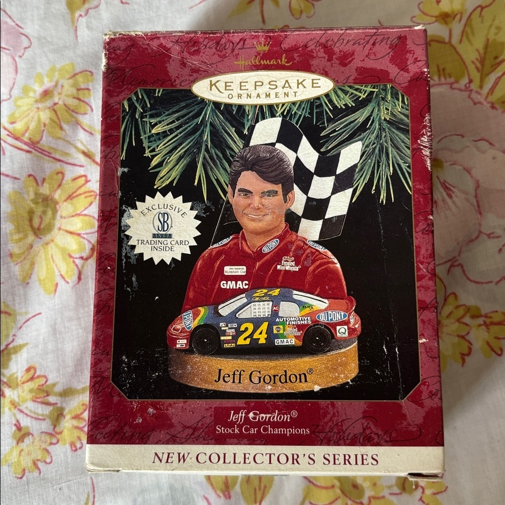 Jeff Gordon NASCAR Hallmark Keepsake Ornament box is damaged without card!